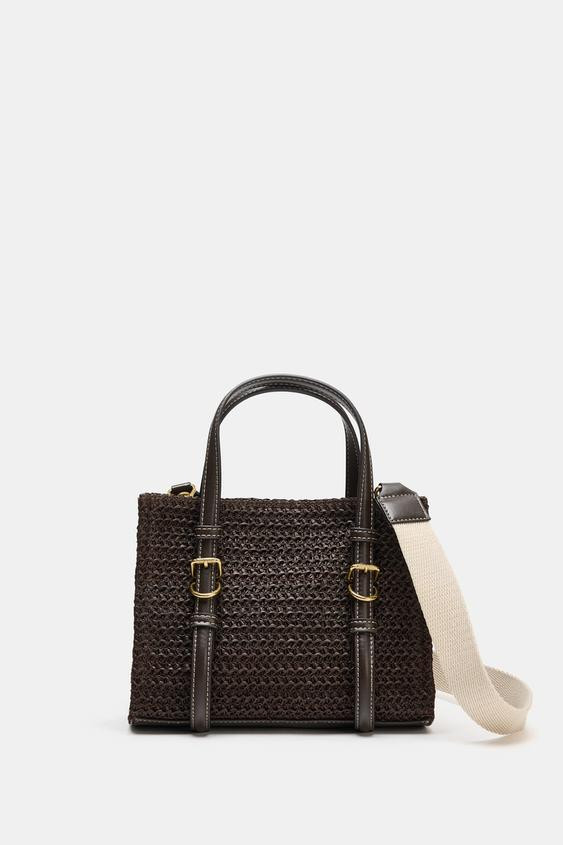 Zara - Mini Shopper Bag - Women - Chocolate - Women | Zara US