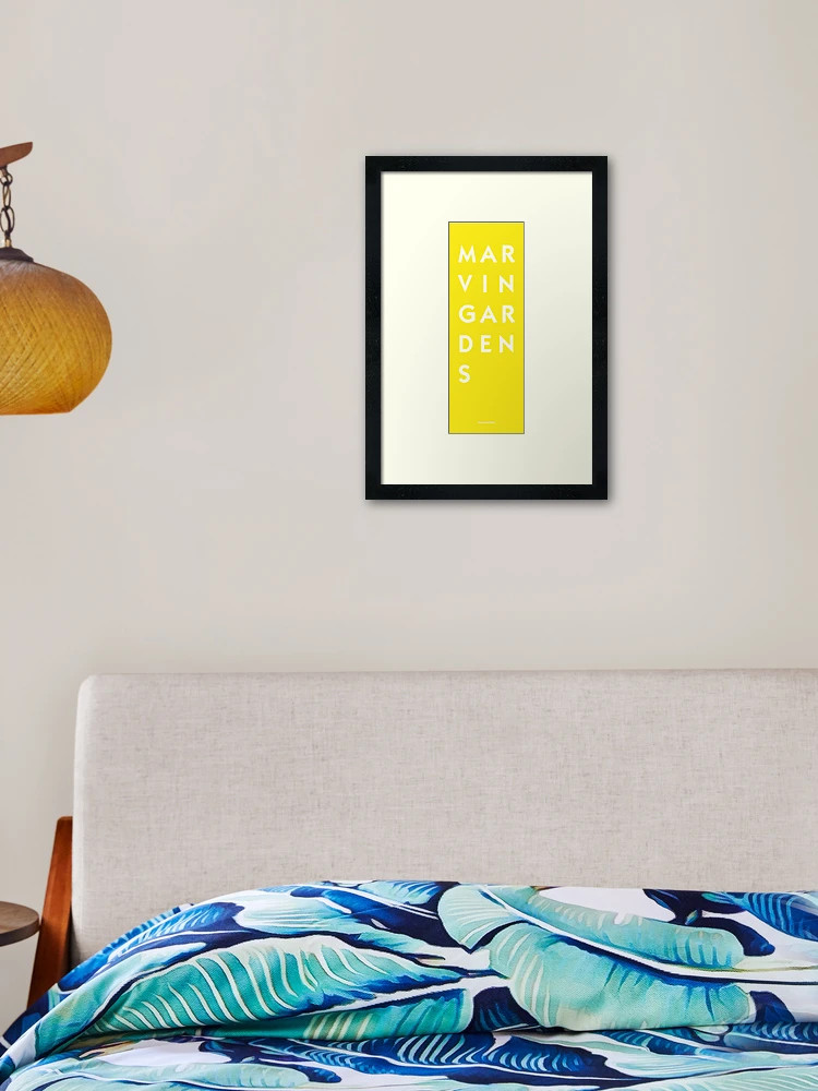 Marvin Gardens Framed Art Print | Redbubble (US)