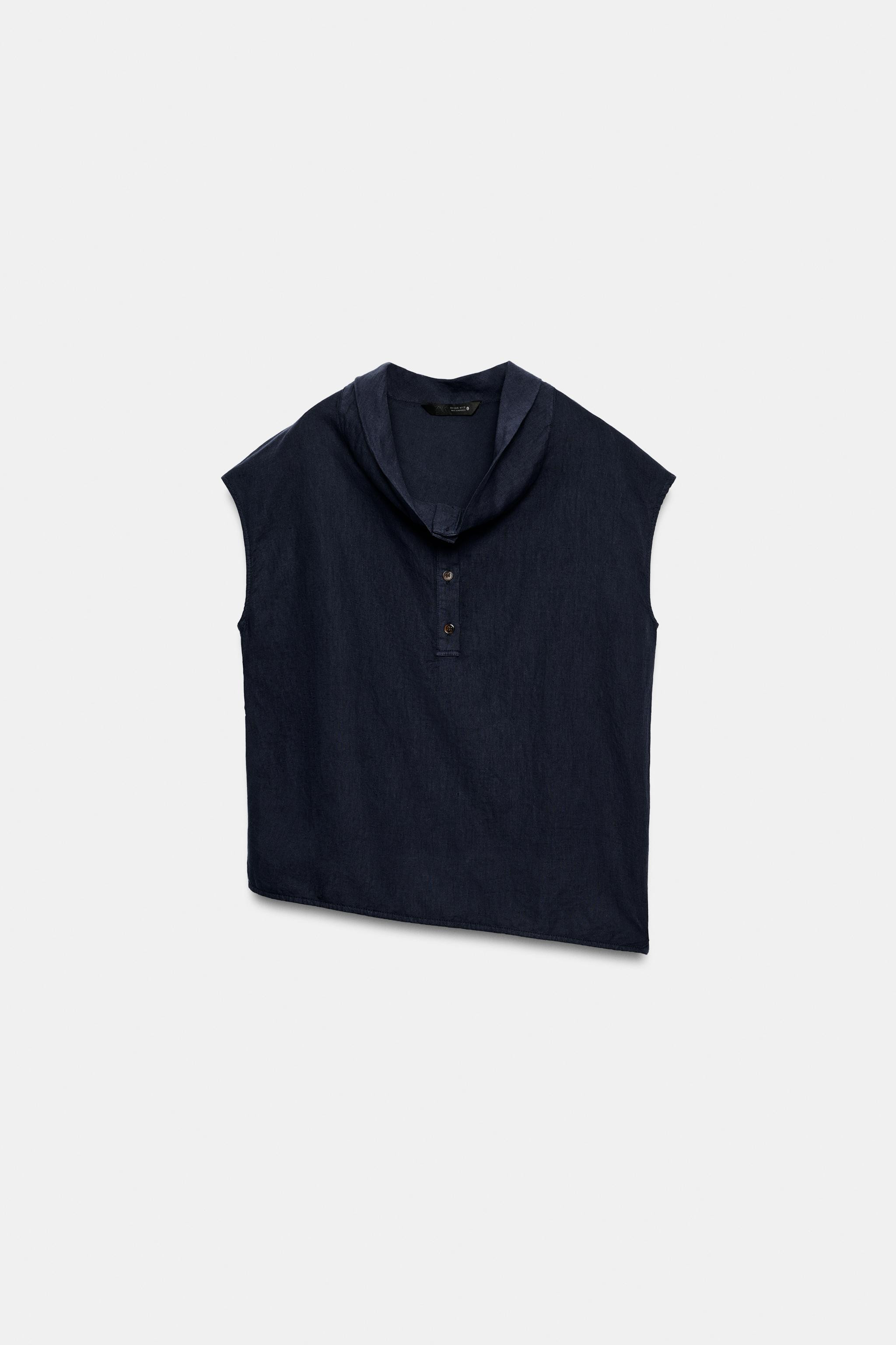 LINEN BLEND SHIRT ZW COLLECTION | Zara US