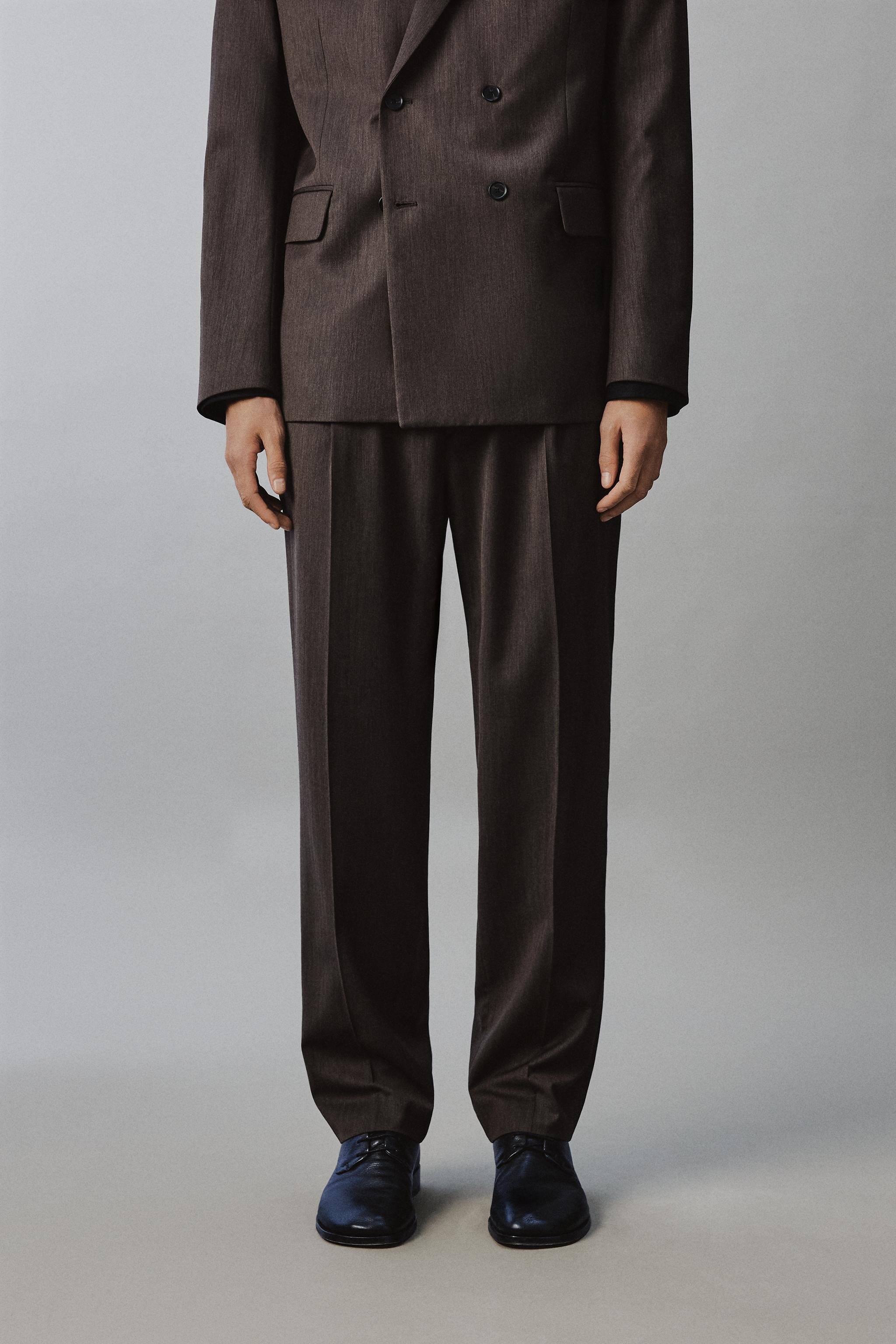 ANZUGHOSE REGULAR FIT FISCHGR\u00c4T | Zara DE
