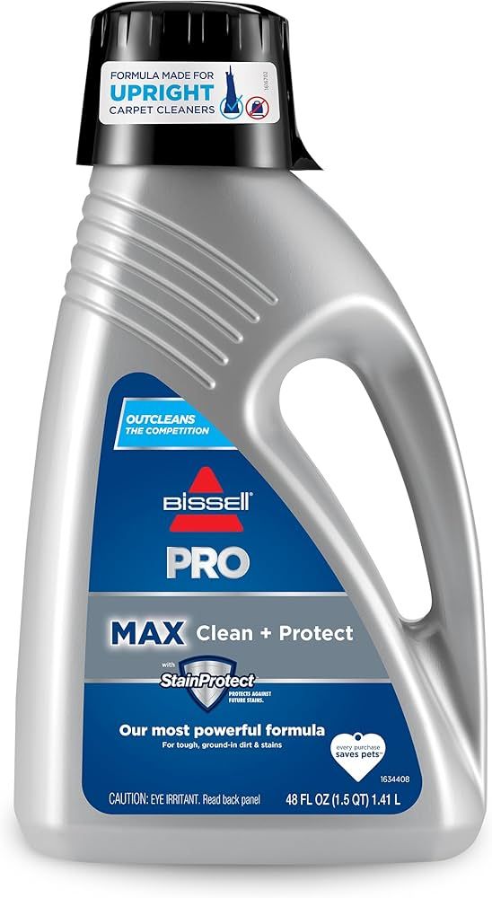 Bissell 78H63 Deep Clean Pro 4X Deep Cleaning Concentrated Carpet Shampoo, 48 ounces - Silver | Amazon (US)