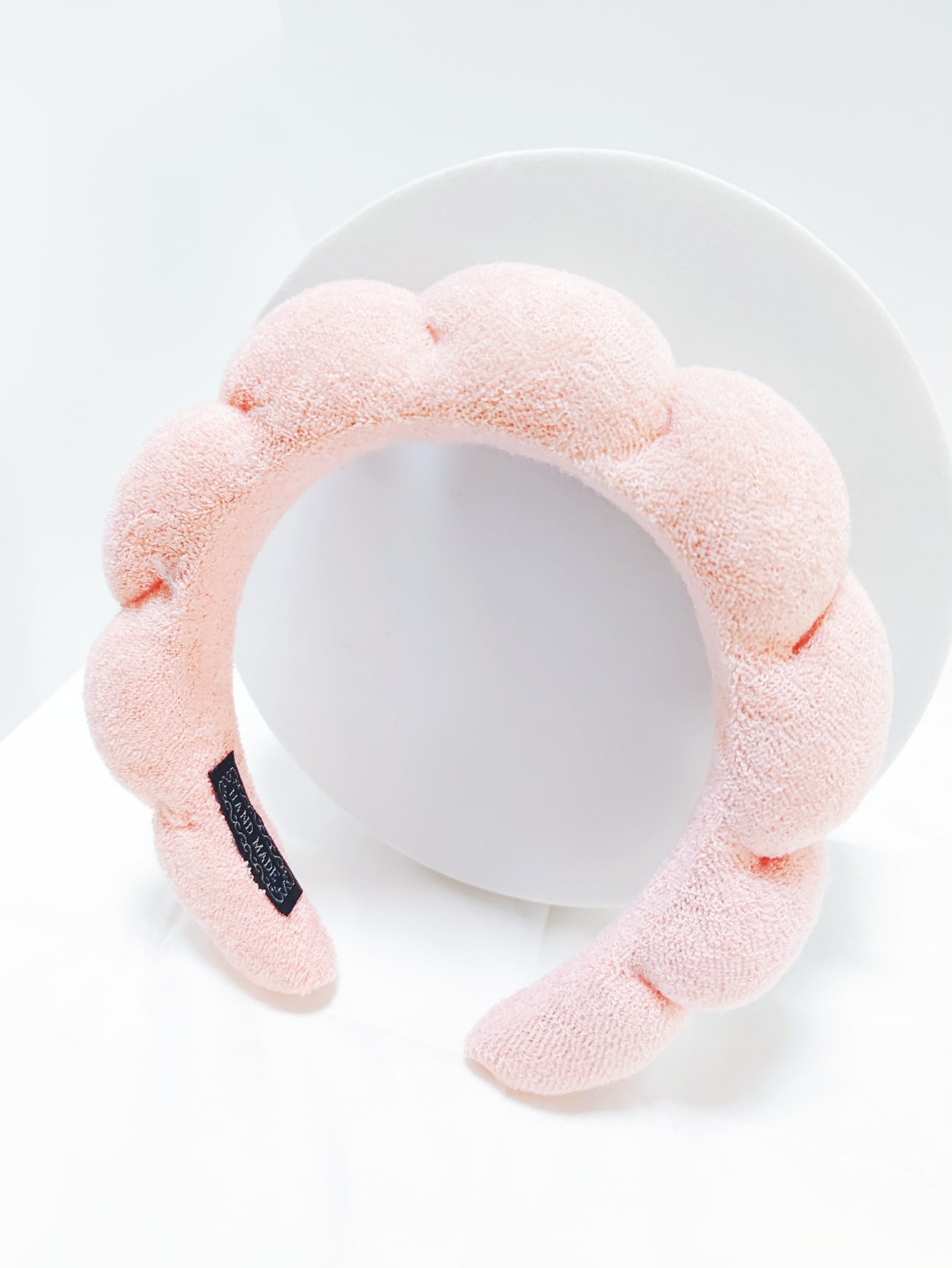 1pc Makeup Headband, Facial Cleansing Bubble Hair Band For Women, Soft Towel Fabric Hair Accessor... | SHEIN