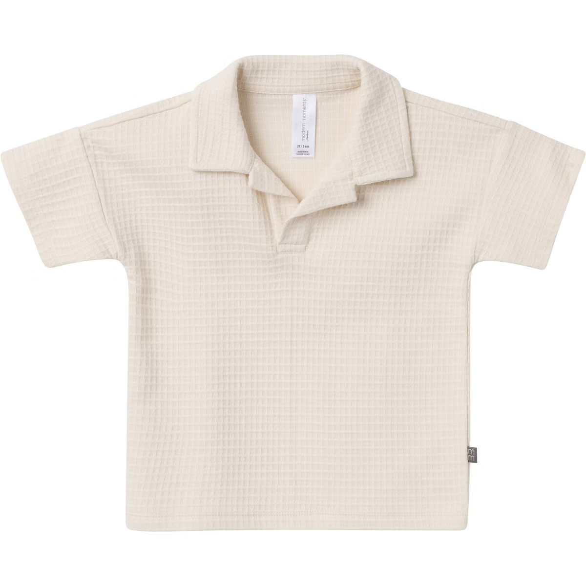 Modern Moments™ by Gerber Toddler Boys' 2-Piece Johnny Collar and Shorts Set, Beige, 4T | Target
