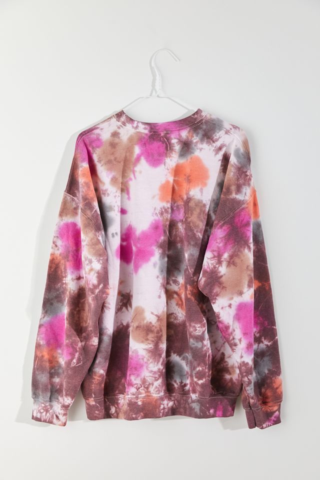 Urban Renewal Recycled Cosmic Tie-Dye Crew Neck Sweatshirt | Urban Outfitters (US and RoW)