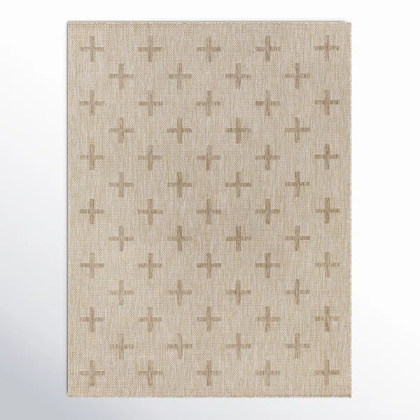 Bronwyn Geometric Machine Woven Indoor / Outdoor Rug | Wayfair North America