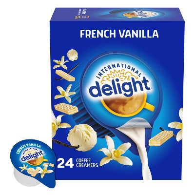 International Delight French Vanilla Coffee Creamer Singles - 24ct/0.44 fl oz | Target
