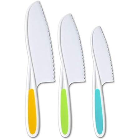 Tovla Jr. Knives for Kids 3-Piece Nylon Kitchen Baking Knife Set: Children's Cooking Knives in 3 Siz | Amazon (US)