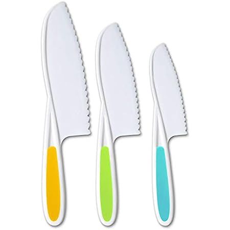 Tovla Jr. Knives for Kids 3-Piece Nylon Kitchen Baking Knife Set: Children's Cooking Knives in 3 Siz | Amazon (US)