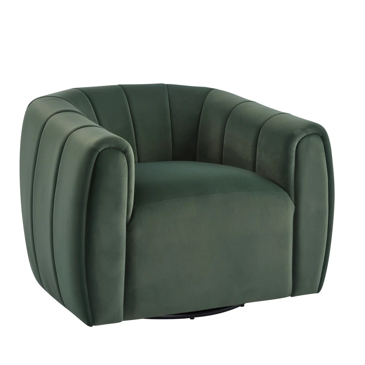 Maravilla Upholstered Swivel Barrel Chair | Wayfair North America