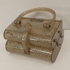 1950s Ranhill Glitter Lucite Purse Two Tier Stardust Fifties 2 Tray Box Handbag | Poshmark