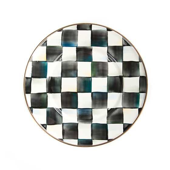 Courtly Check Enamel Salad/Dessert Plate | MacKenzie-Childs