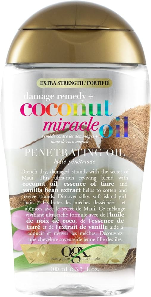 OGX Extra Strength Damage Remedy + Coconut Miracle Oil Penetrating Oil, 100ml | Amazon (CA)