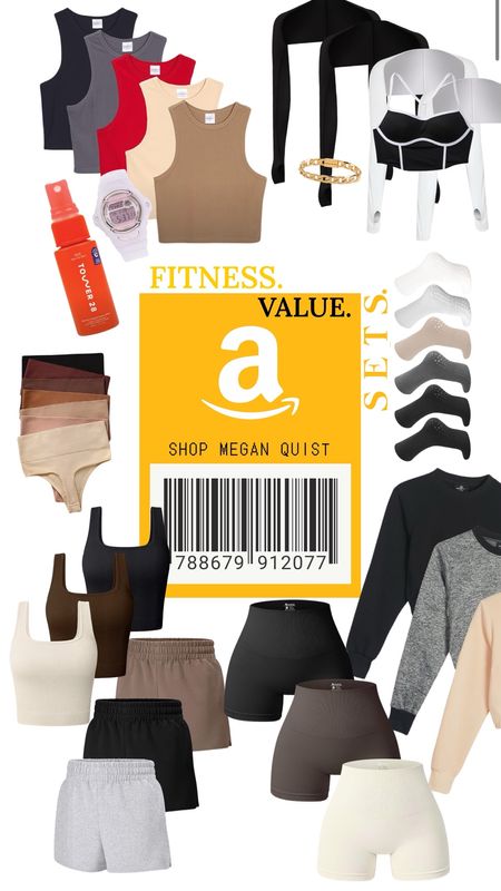 Fitness value sets Amazon finds 
Fitness athleisure 
Amazon.com/shop/meganquist 
Personal favorites - ribbed biker shorts, grippy socks, and sweat shorts  💪🏼🤎

Solidcore | Club Pilates | Reve Studios | Barre 3 | Barry’s Bootcamp | Rumble | ALTR | Soul Cycle | Peloton | Core Power Yoga | Lifetime Fitness  


#LTKActive #LTKsalealert #LTKfitness
