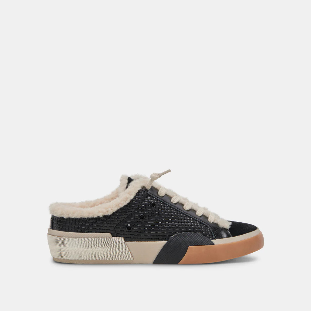 ZANTEL SNEAKERS BLACK WOVEN | DolceVita.com