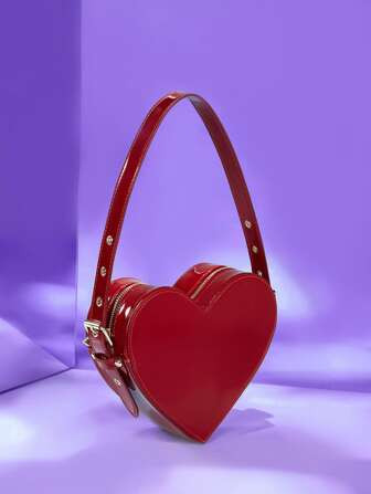 SHEIN ICON Lightweight,Business Casual Minimalist Heart Shaped Novelty Bag For Teen Girls Women C... | SHEIN