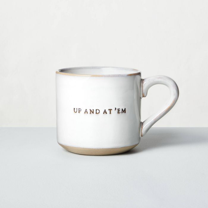 'Up And At 'Em' Stoneware Mug - Hearth & Hand™ with Magnolia | Target