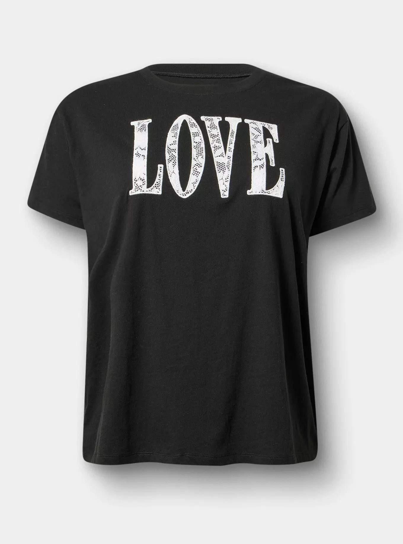 Relaxed Heritage Jersey Lace Graphic Tee | Torrid (US & Canada)