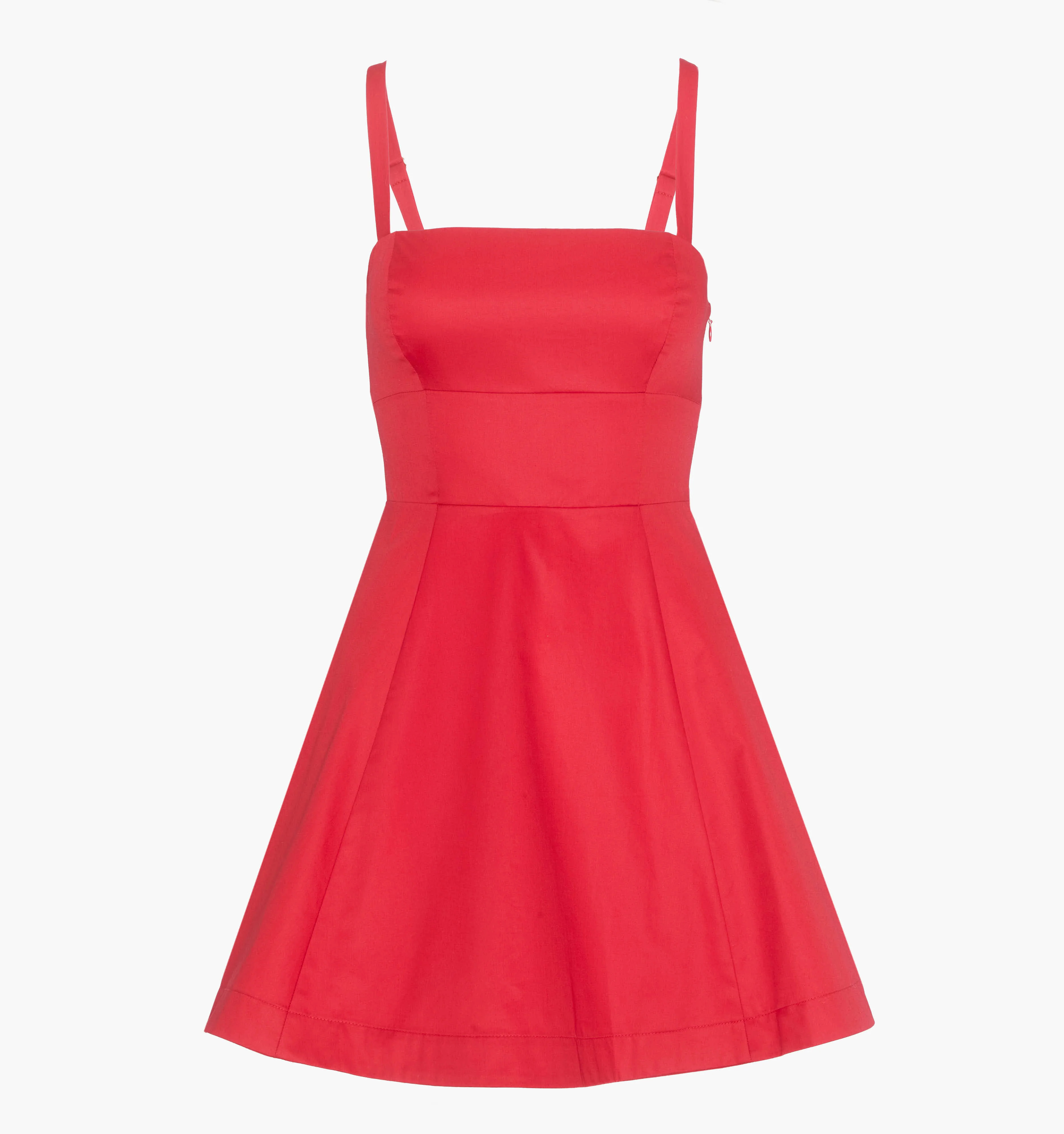 The Margot Mini Dress | Red / M | 100% Cotton | Hill House Home | Hill House Home US