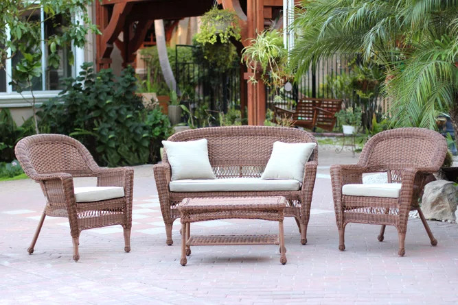 Cecilton 4 - Person Patio Conversation Sets with Cushions | Wayfair North America