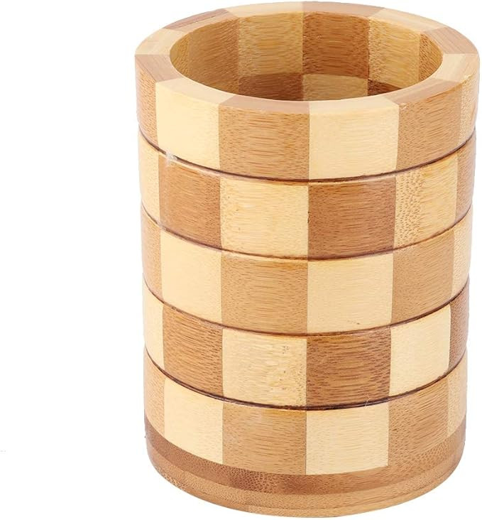 Bamboo Utensil Holder Bamboo Chopsticks Storage Rack Kitchen Spoon Fork Knife Tool Holder Organiz... | Amazon (US)