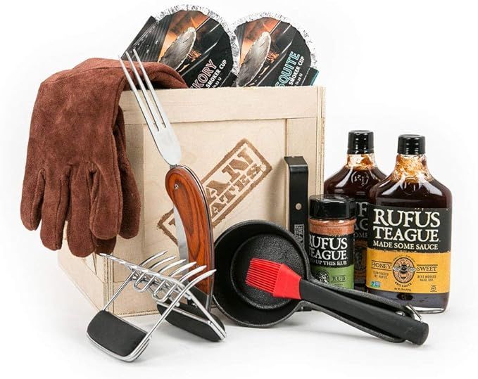 Man Crates Pit Master Barbecue Crate – The Ultimate BBQ Gift for Men – Includes Meat Claws, B... | Amazon (US)