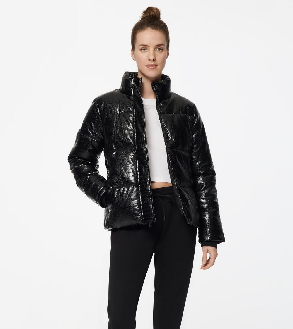 ALEX FAUX LEATHER SUPER PUFFER JACKET | Andrew Marc
