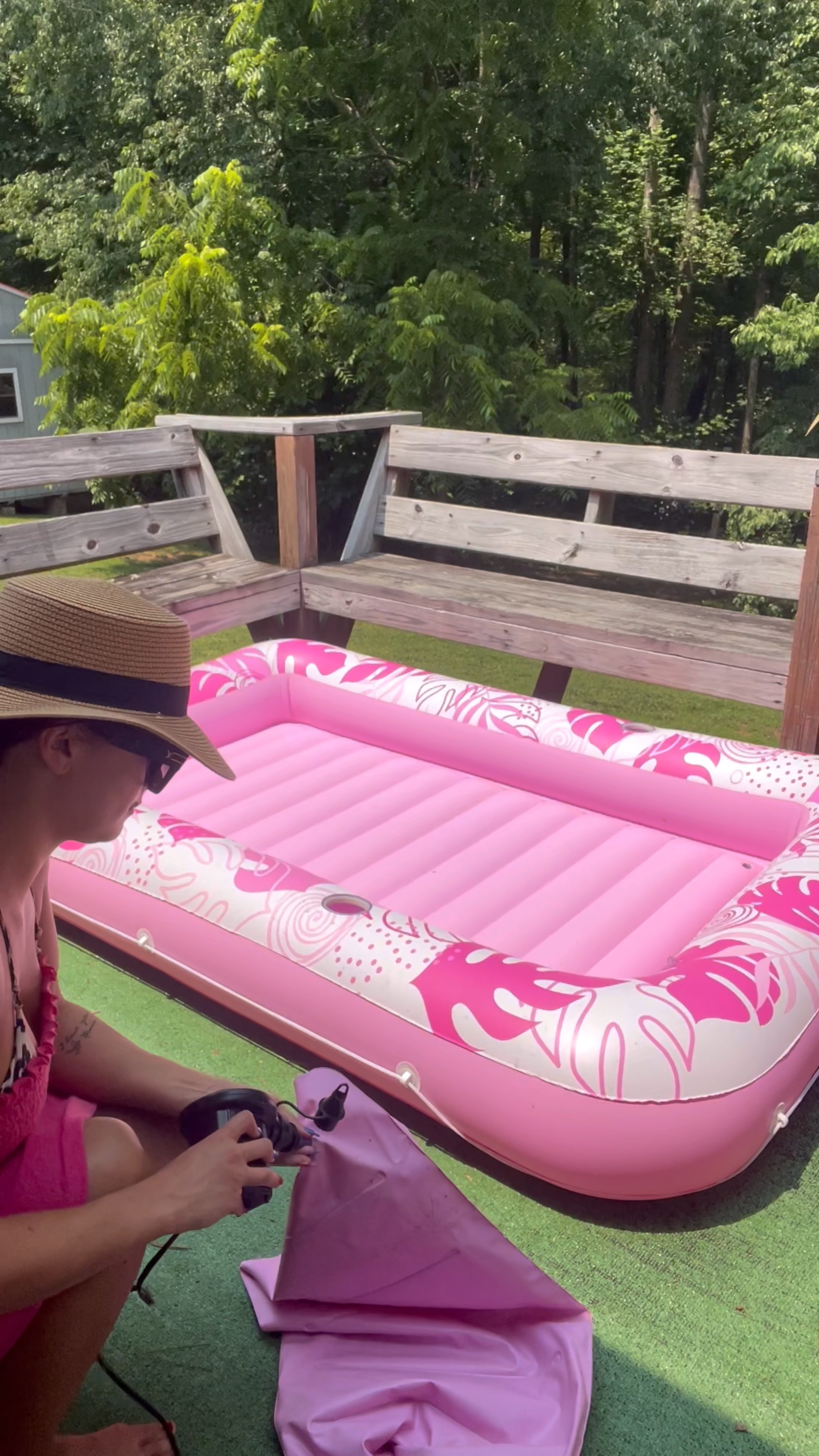 The best little tanning pool float. It’s great if you don’t have a lot of room  

#LTKunder100 #LTKSeasonal #LTKswim