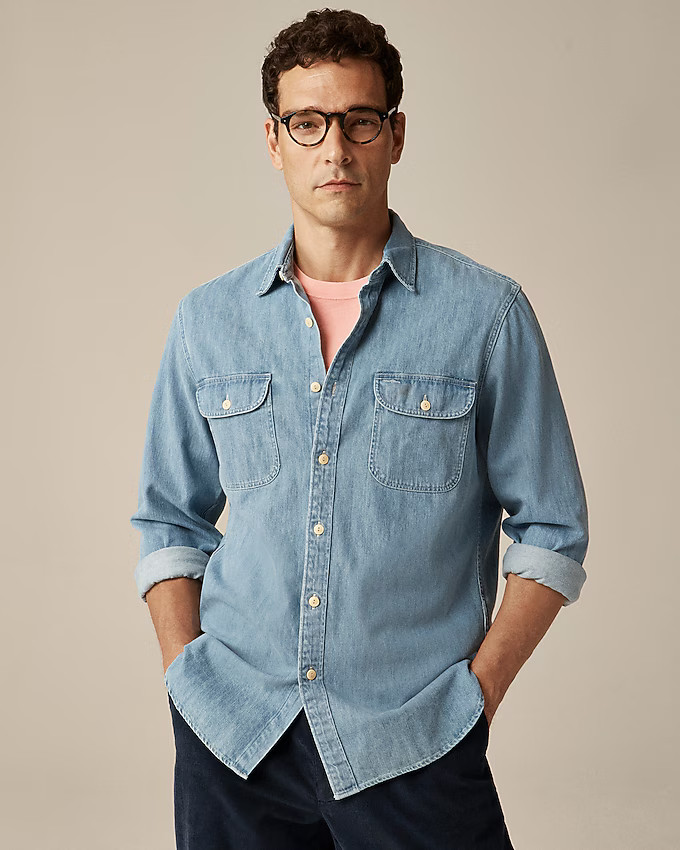 Midweight denim workshirt | J. Crew US