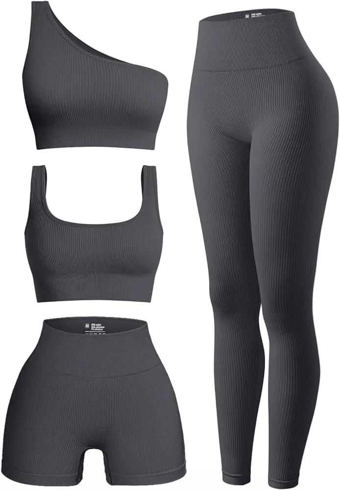 OQQ Women's 4 Piece Outfits Ribbed … curated on LTK