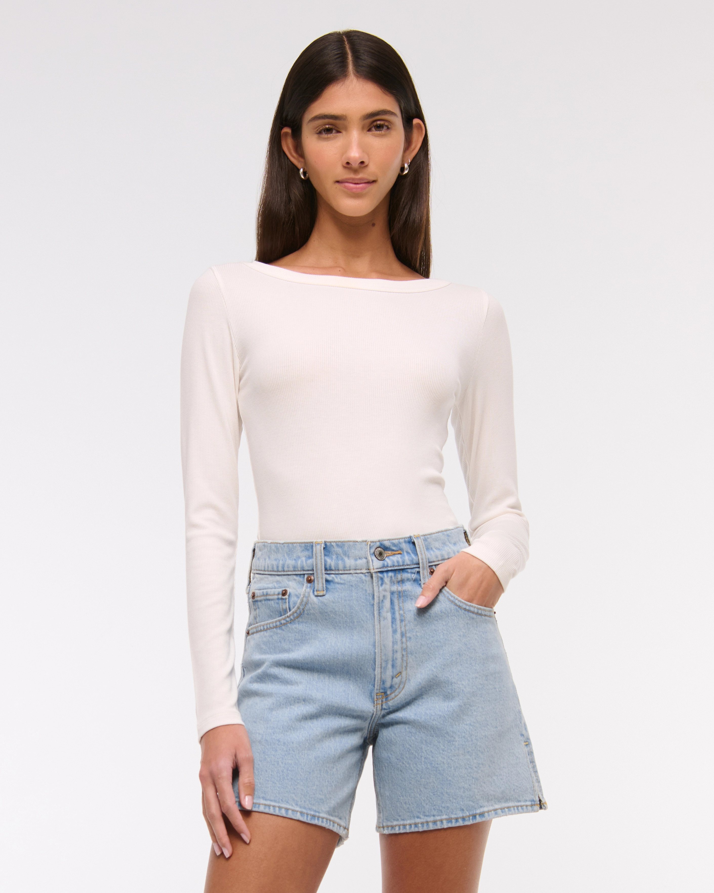 High Rise Dad Short | Abercrombie & Fitch (US)