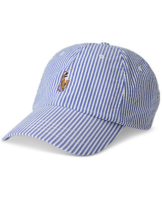 Polo Ralph Lauren Men's Seersucker Ball Cap - Macy's | Macy's