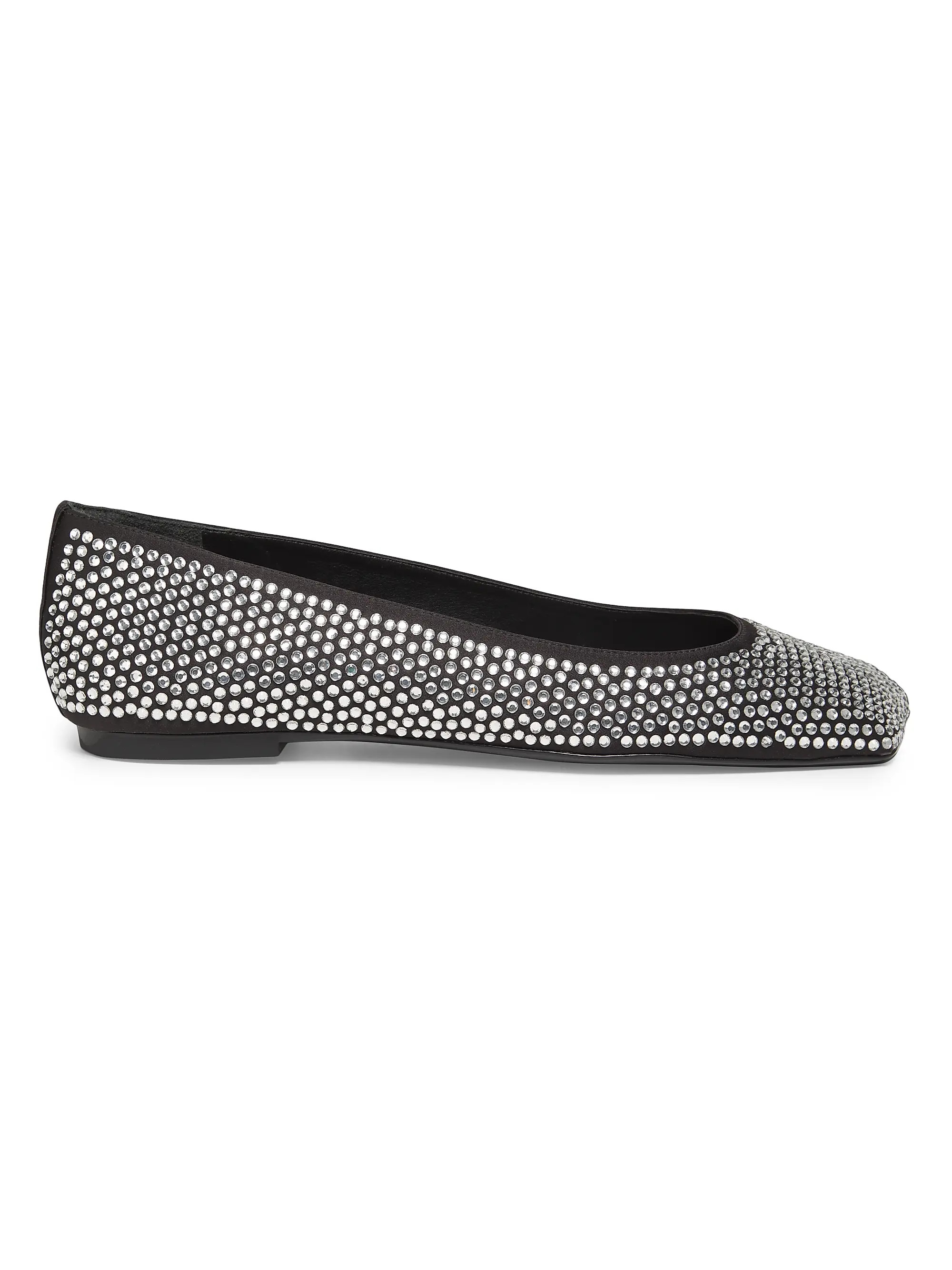 Jaycie Embellished Satin Ballet Flats | Saks Fifth Avenue