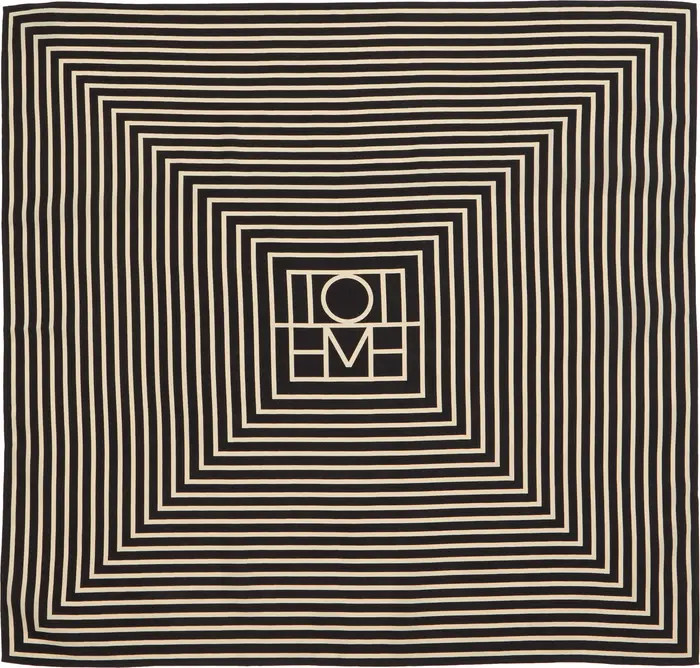 TOTEME Geometric Monogram Silk Scarf | Nordstrom | Nordstrom