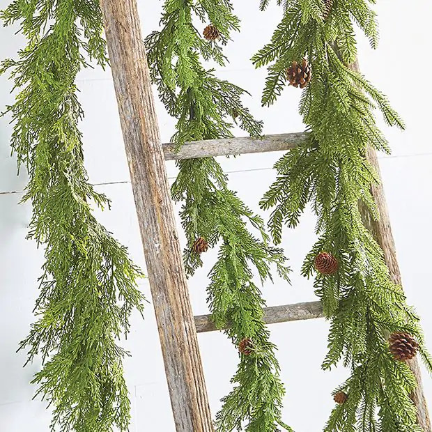 Holiday Cedar And Pinecone Garland | Antique Farm House