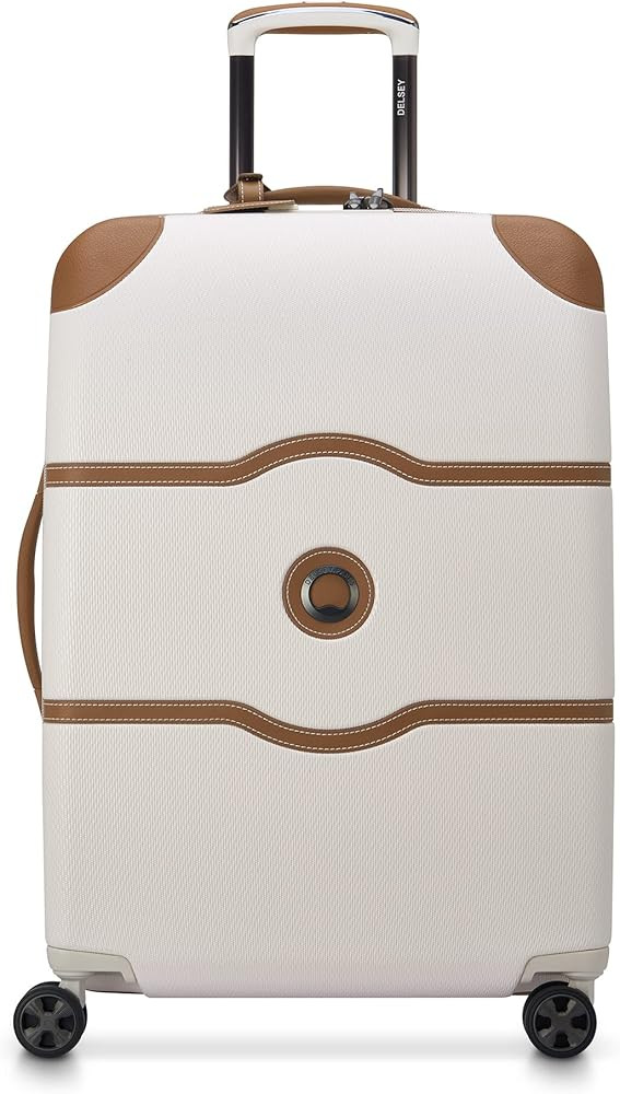 Amazon.com | DELSEY Paris Chatelet Hardside Luggage with Spinner Wheels, Champagne White, Checked... | Amazon (US)