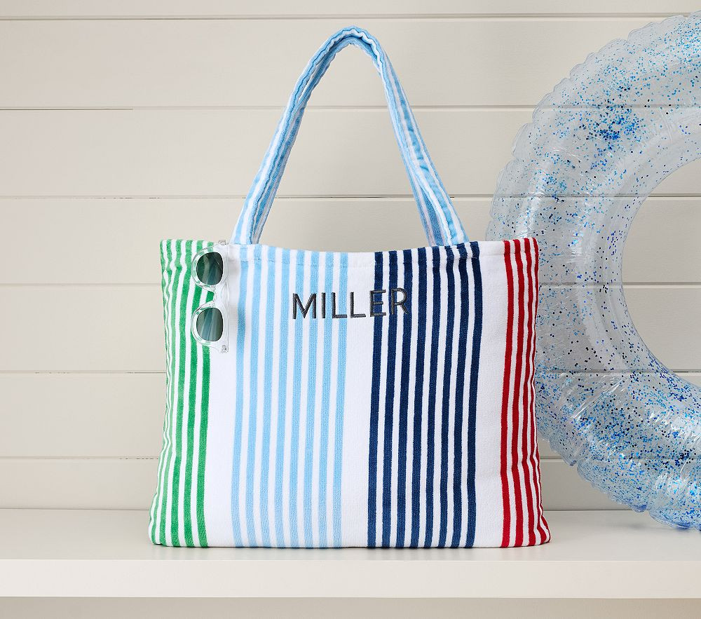 Striped Family Beach Convertible Tote/Towel | Pottery Barn Kids