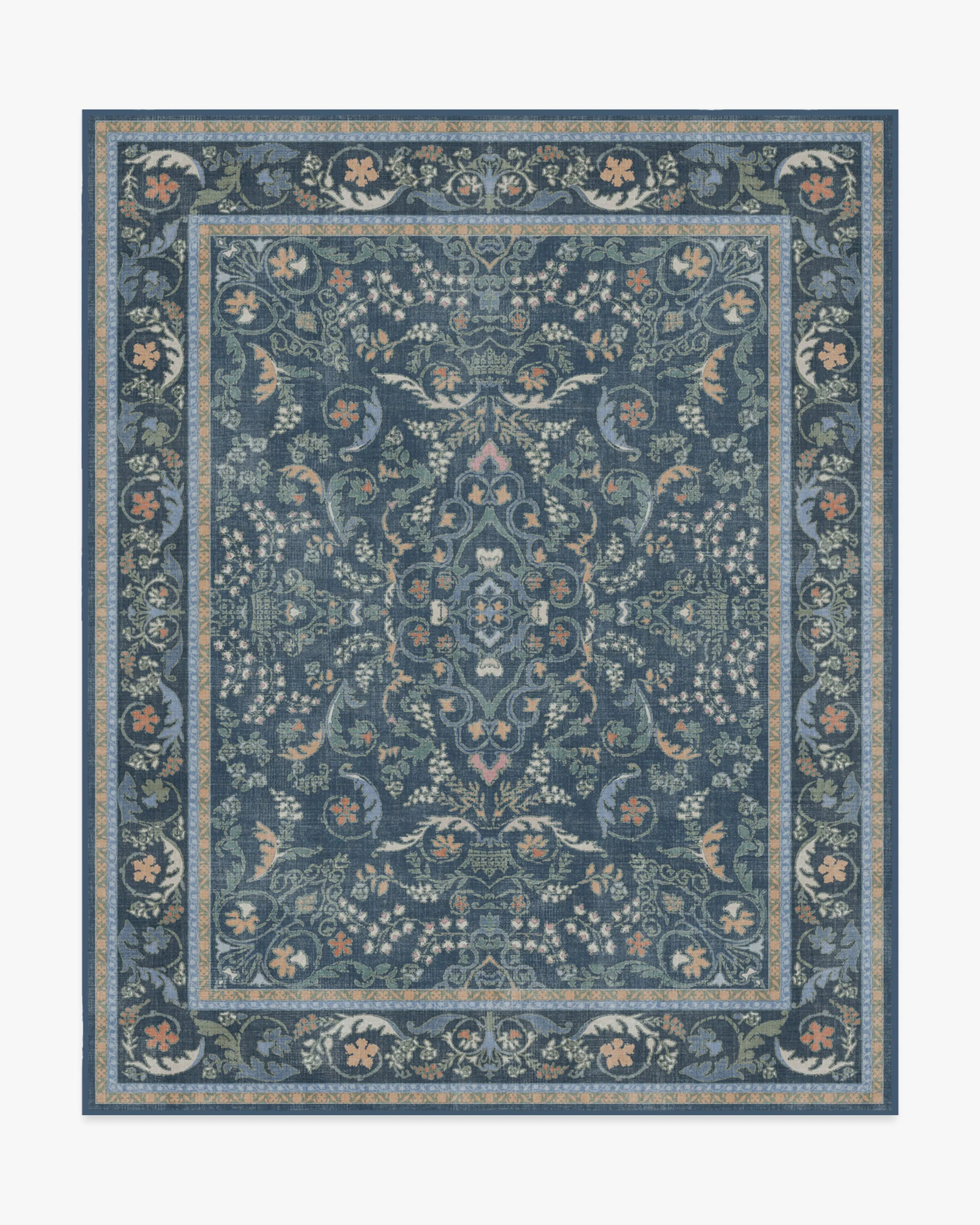 Bridgerton Fit For A Queen Blue Multicolor Tufted Rug | Ruggable | Ruggable