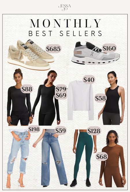 Monthly best sellers golden goose sneakers agolde jeans lululemon best sellers wide leg jeans 

#LTKsalealert #LTKunder100 #LTKunder50