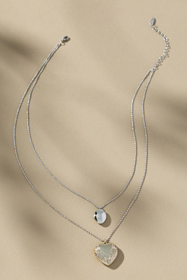 Layered Heart Charm Necklace | Anthropologie (US)