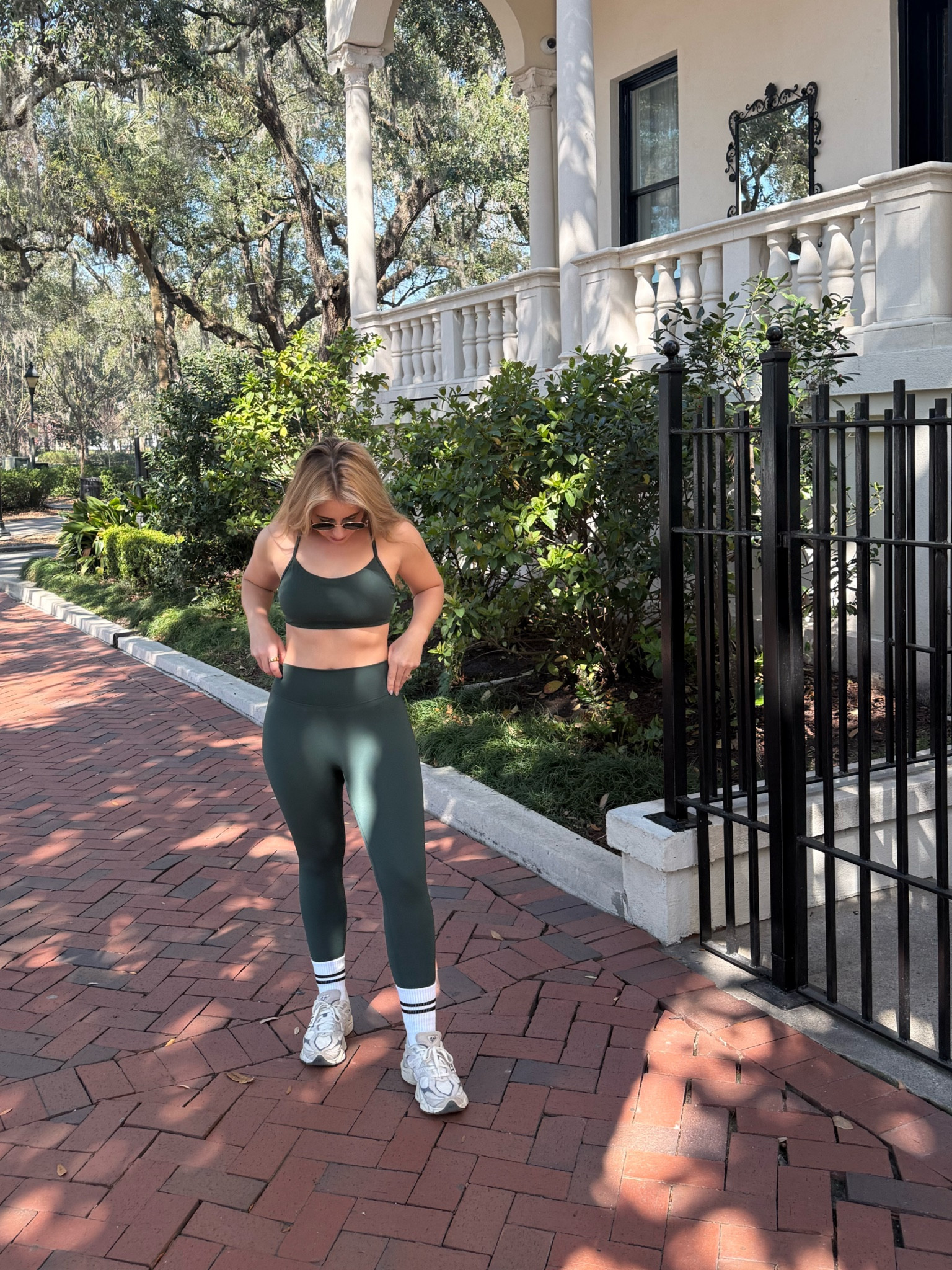 New Pavoi active is 10/10 - comfy and affordable. wearing size medium in both in the color pine green 

#LTKFindsUnder50 #LTKActive #LTKFitness