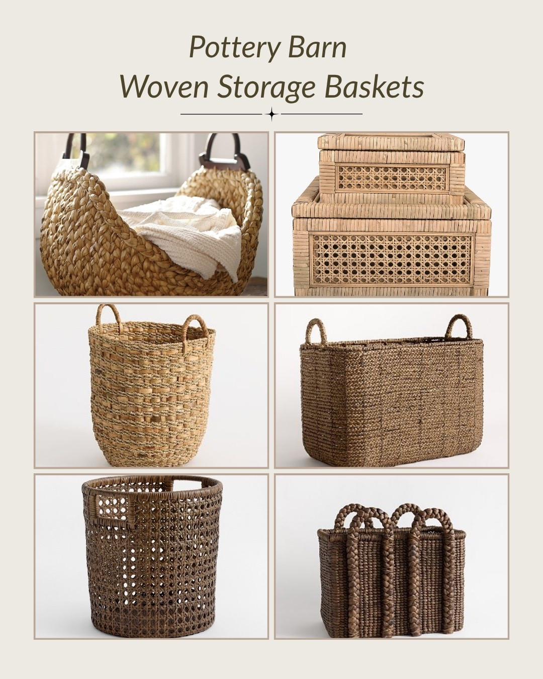 Love the look of Pottery Barn woven baskets? These are some of my favorite woven storage baskets with that same timeless, natural style. Perfect for organizing shelves, closets, living rooms, and more and I love that they can change with the seasons, depending on what you add to them.

#LTKHome #LTKmomlife #LTKSeasonal