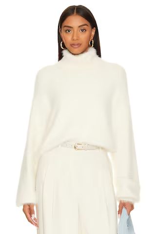 Show Me Your Mumu Chester Sweater in White Knit from Revolve.com | Revolve Clothing (Global)