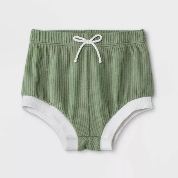 Baby Boys' Rib Top & Bottom Set - Cat & Jack™ Olive | Target