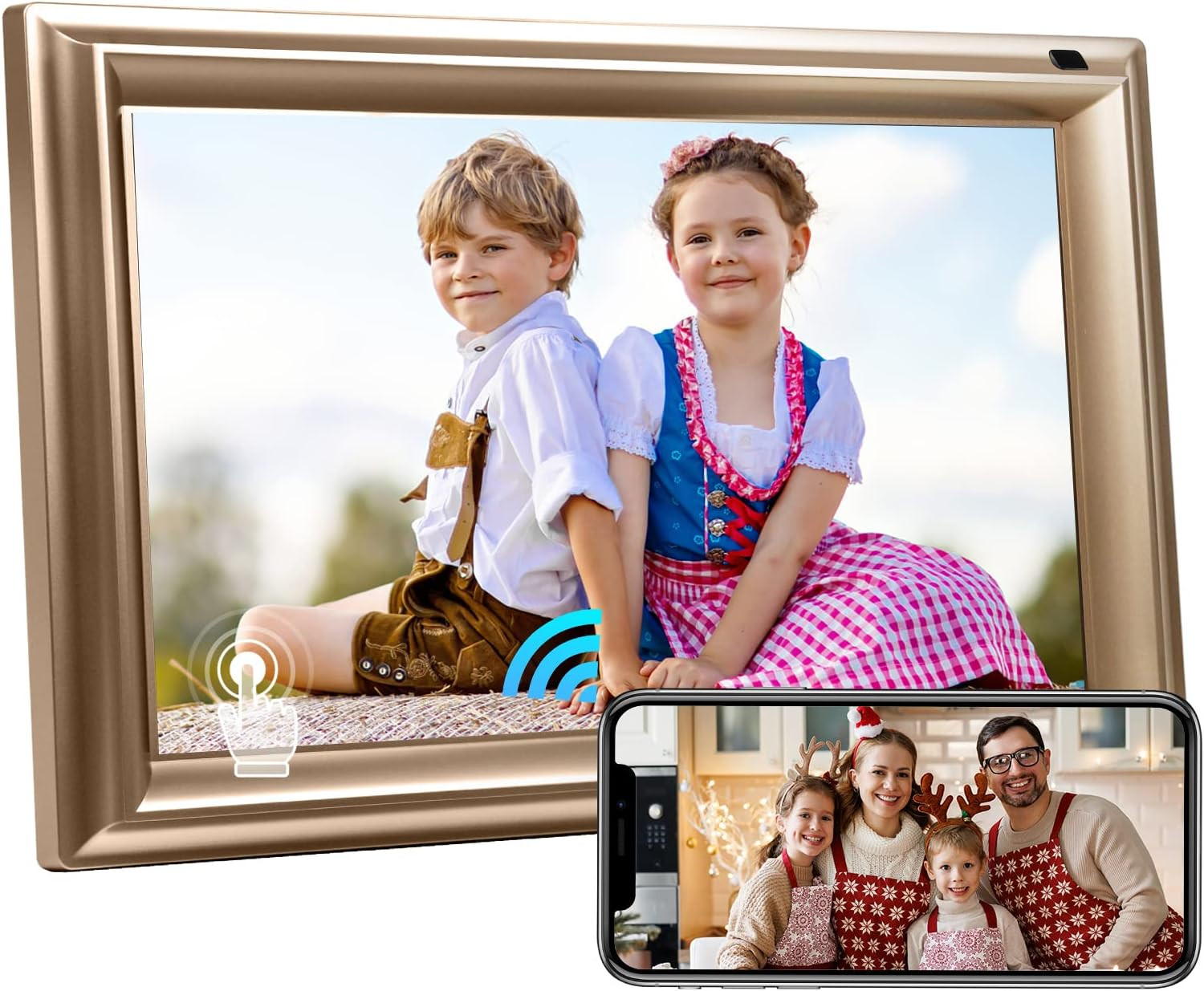 WiFi Digital Photo Frame 10.1 Inch IPS HD Cloud Smart Digital Picture Frame,16GB Storage, Wall Mo... | Amazon (US)