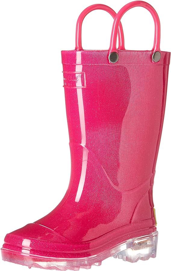 Western Chief Kids Light-Up Waterproof Rain Boot with Pull on Handles | Amazon (US)