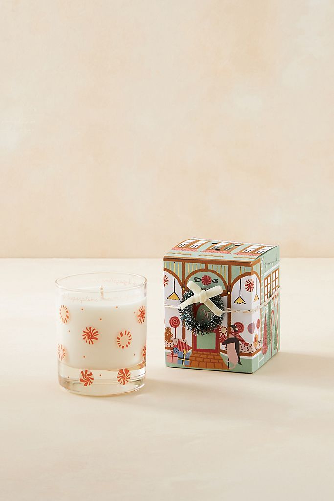 George & Viv Holiday Village Boxed Candle | Anthropologie (US)