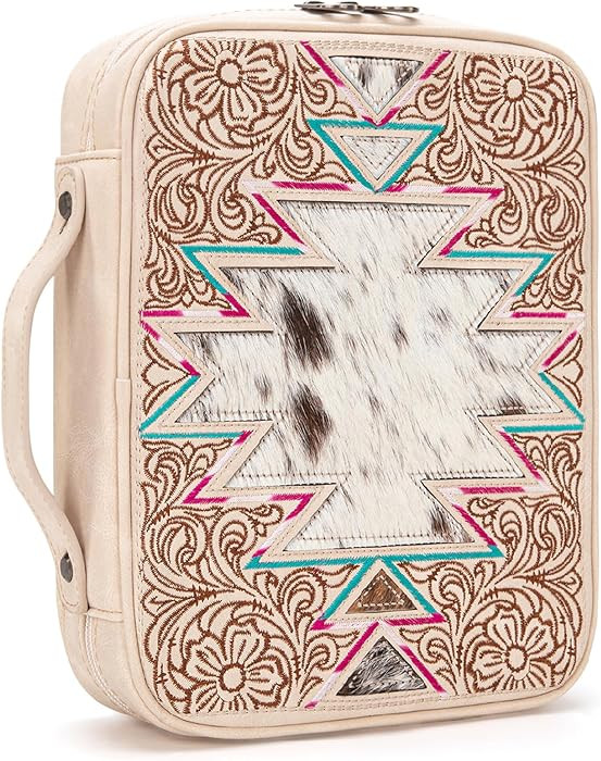Montana West Western Style Embroidered Bible Covers for Women Men Book Carrying Case Church Bag O... | Amazon (US)
