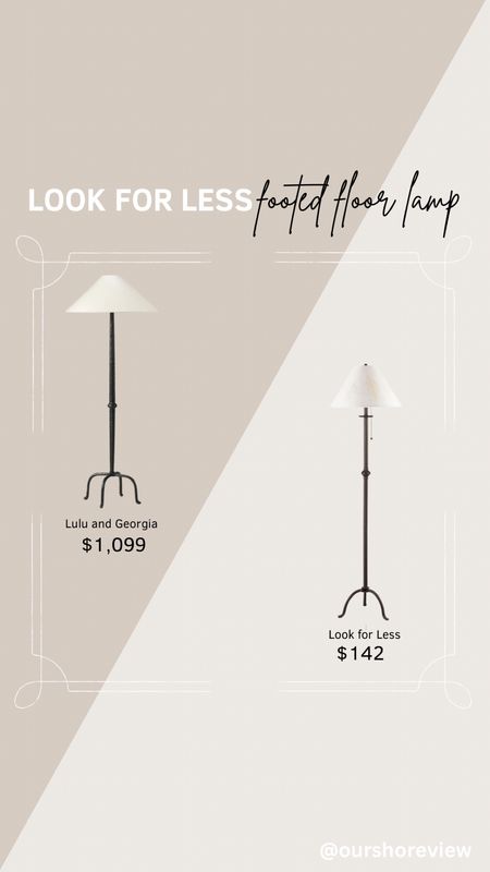Footed floor lamp, matte black floor lamp, iron floor lamp, designer look for less 

#LTKStyleTip #LTKHome #LTKSaleAlert