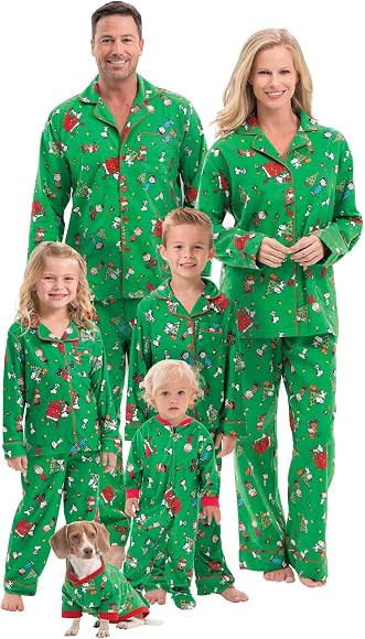 PajamaGram Family Christmas Pajamas - Christmas Pajamas For Family Charlie Brown | Amazon (US)