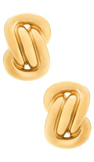 petit moments Anemone Earrings in Metallic Gold. | Revolve Clothing (Global)
